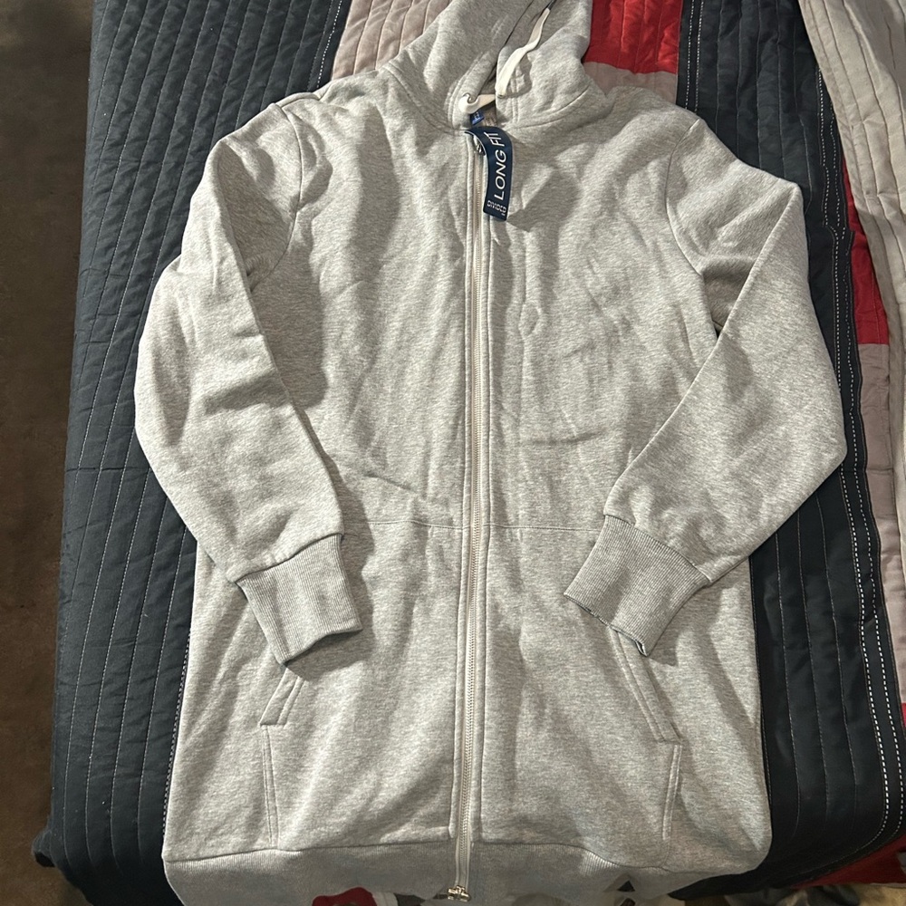 Divided Heather Gray Long Fit Hoodie